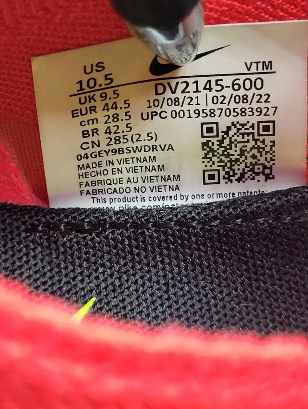 Nike React Phantom Run Flyknit 2 Siren Red Running Shoes Mens Size 10.5